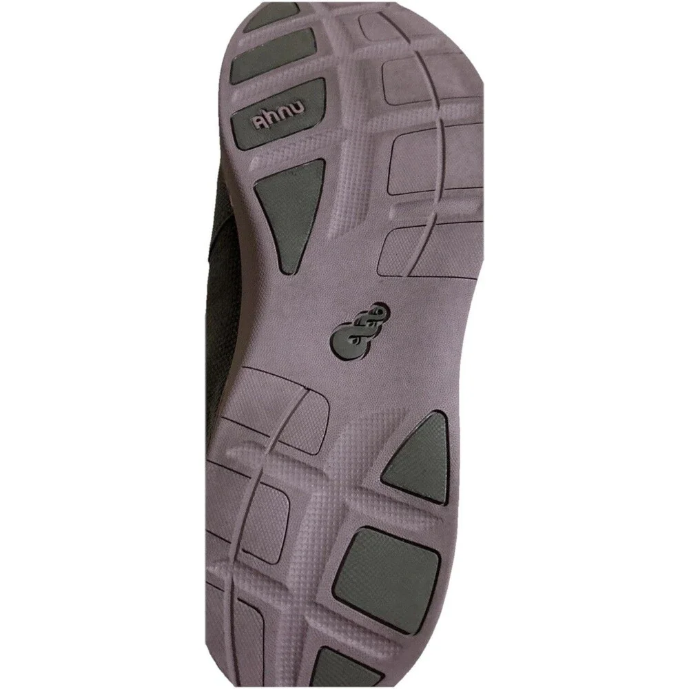 Ahnu by Teva Telegraph Women's Size 10 Mary Jane Flats Grey Pink Polka Dot Sport